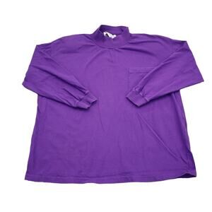 Transformer Sweatshirt Womens M Purple Long Sleeve Mock Neck Pullover Top